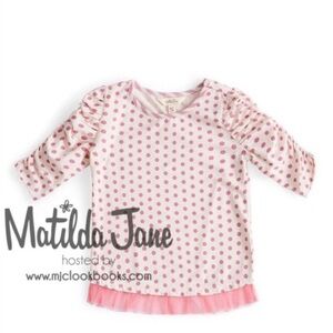 Matilda Jane Pink/White Polka Dot Tee